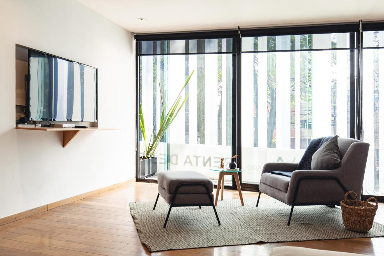 Casai Bright Designer Studio With Balcony In Polanco 墨西哥城 客房 照片